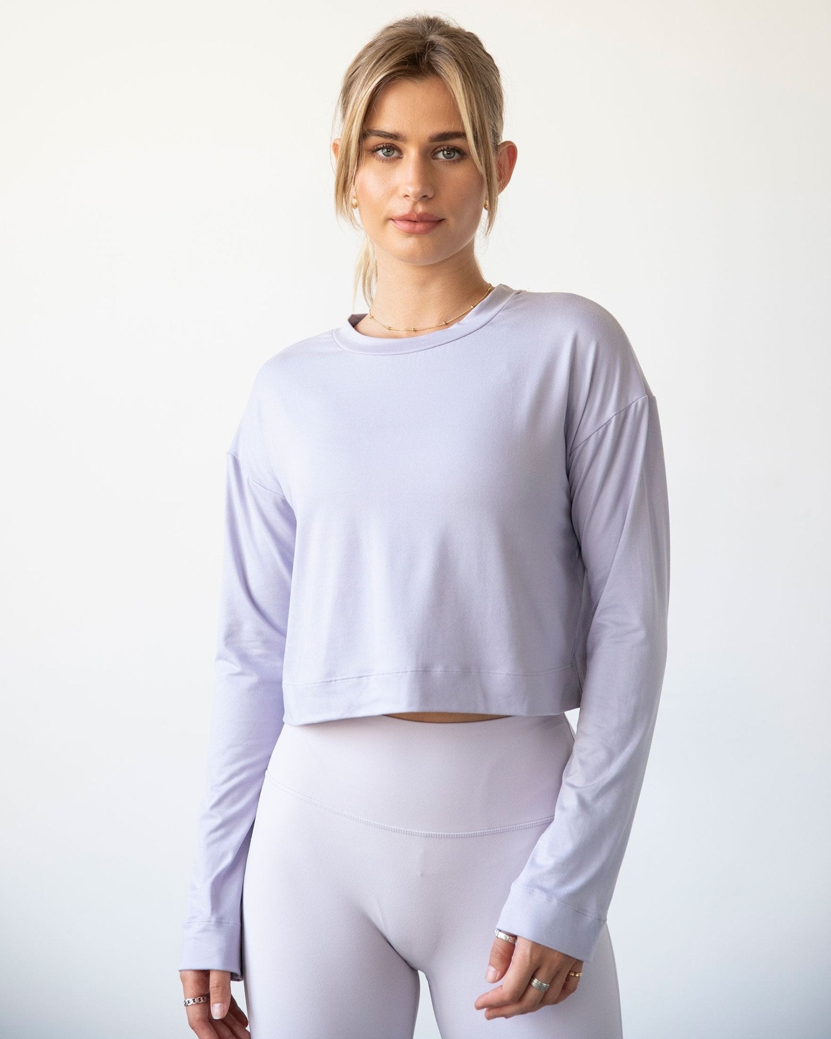 Go With The Flow Crop Long Sleeve - Glam Gurls