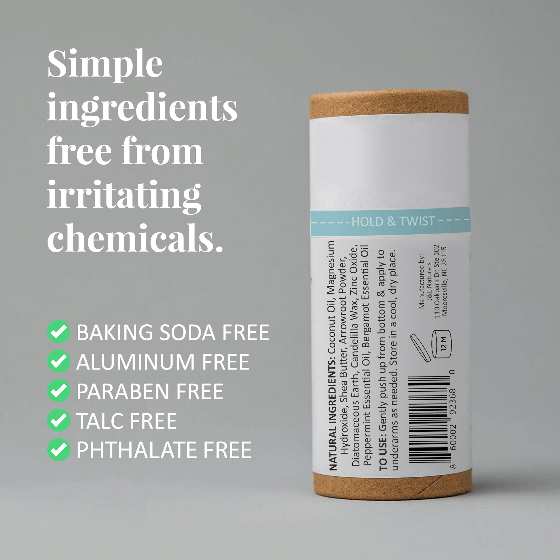 J&L Naturals Mineral Deodorant - Glam Gurls