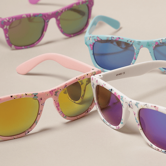Kids Colorful Butterfly Pattern Sunglasses - Glam Gurls