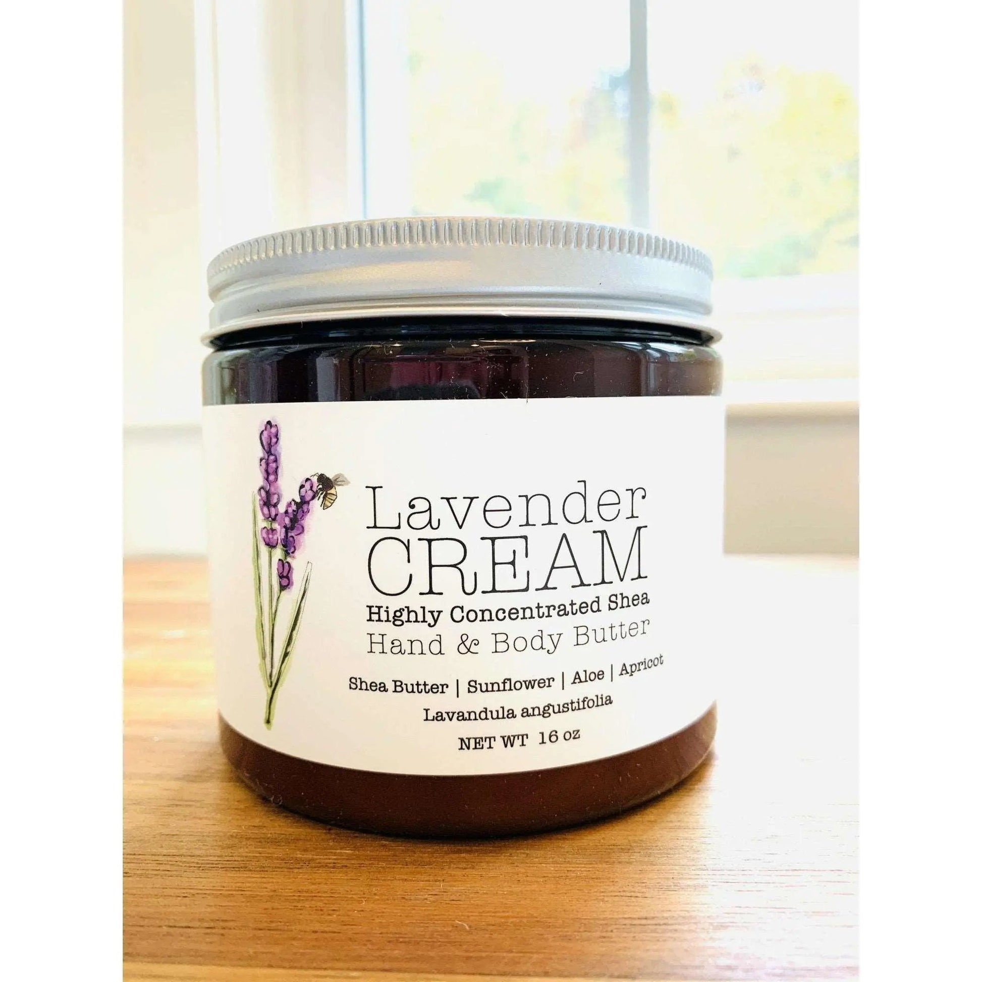 Lavender CREAM - Aromatherapy Hand & Body Cream - Lotion 8 oz or 16 oz - Glam Gurls