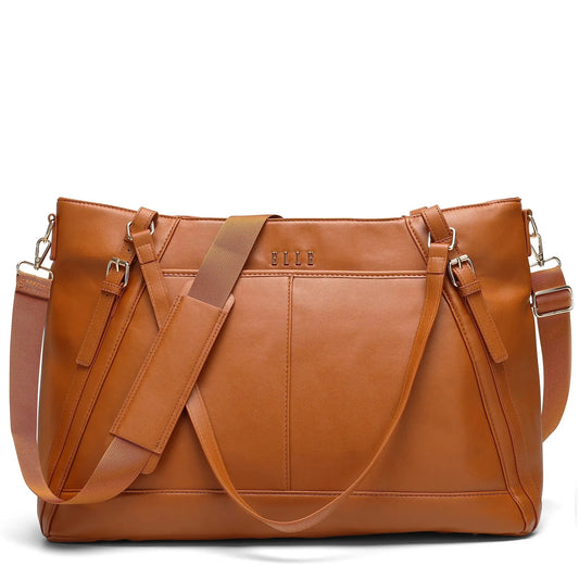 Leisure Luxe 33L Vegan Leather Weekender Tote Bag - Glam Gurls