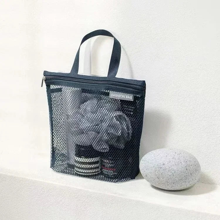 Mesh Toiletry Bag Travel Organizer Hanging Cosmetic Pouch - Glam Gurls