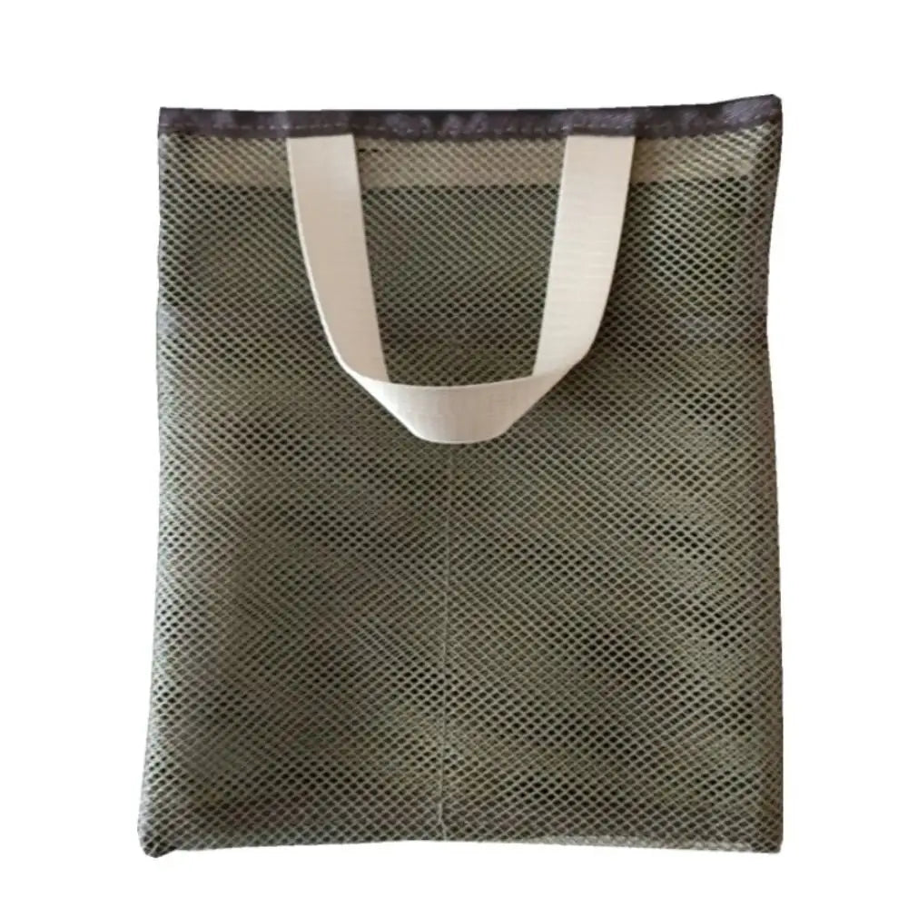 New Portable Mesh Shower Bag with Zipper Ultra Light Quick Dry Toilet Bag Cosmetic Bag Mesh Bag Travel Hanging Storage Bag - Glam Gurls