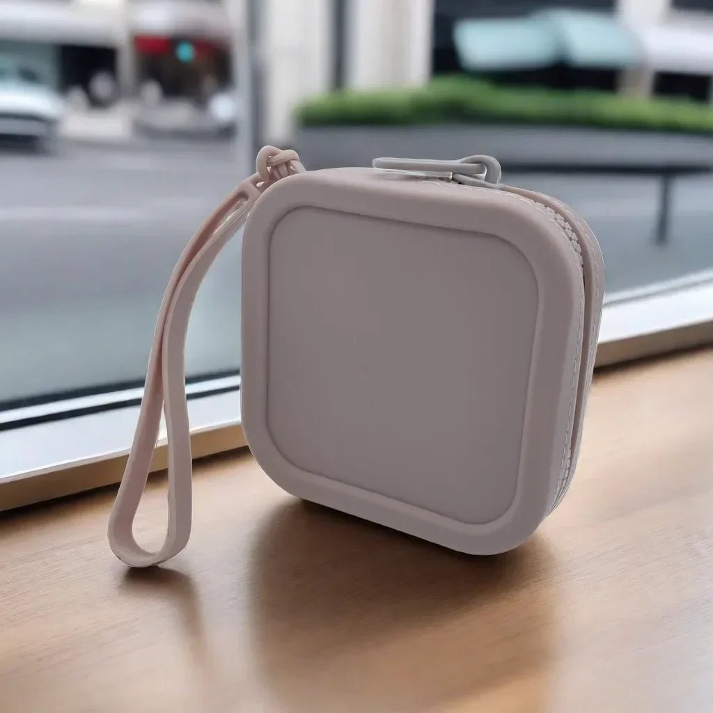 New Small Waterproof Silicone Makeup Organizer Bag Zipper Tote Earphone Lipstick Pouch for Unisex Handbag Makeup Bag - Glam Gurls