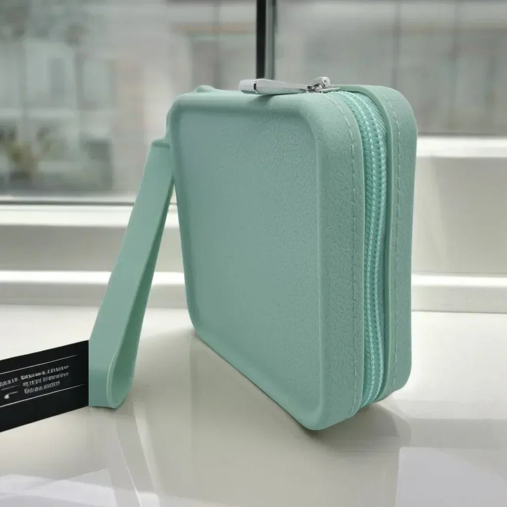 New Small Waterproof Silicone Makeup Organizer Bag Zipper Tote Earphone Lipstick Pouch for Unisex Handbag Makeup Bag - Glam Gurls