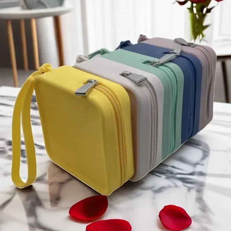 New Small Waterproof Silicone Makeup Organizer Bag Zipper Tote Earphone Lipstick Pouch for Unisex Handbag Makeup Bag - Glam Gurls