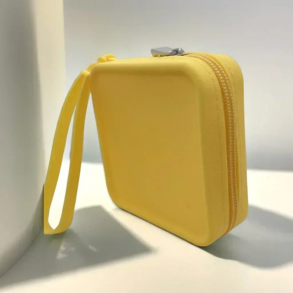 New Small Waterproof Silicone Makeup Organizer Bag Zipper Tote Earphone Lipstick Pouch for Unisex Handbag Makeup Bag - Glam Gurls