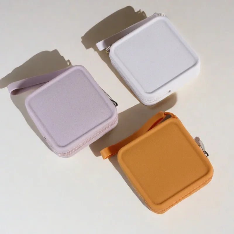 New Small Waterproof Silicone Makeup Organizer Bag Zipper Tote Earphone Lipstick Pouch for Unisex Handbag Makeup Bag - Glam Gurls