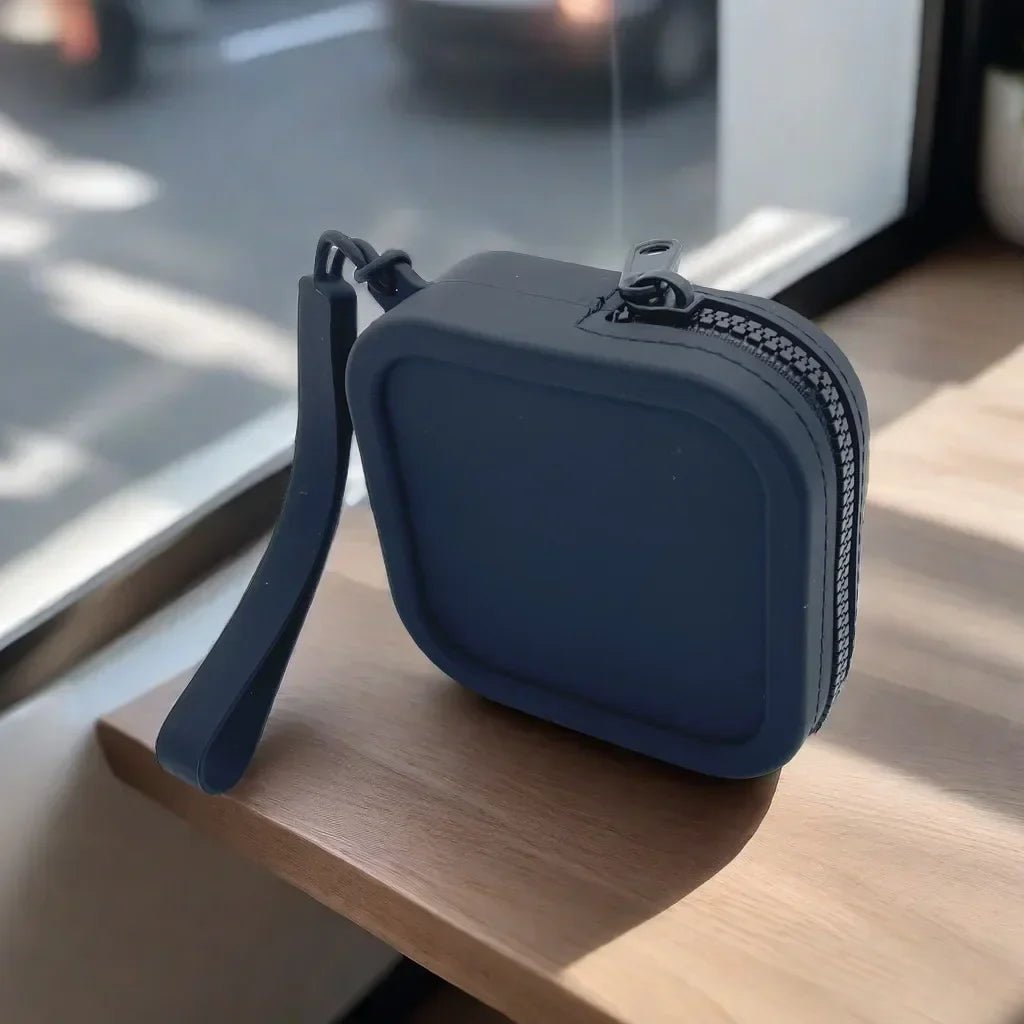 New Small Waterproof Silicone Makeup Organizer Bag Zipper Tote Earphone Lipstick Pouch for Unisex Handbag Makeup Bag - Glam Gurls