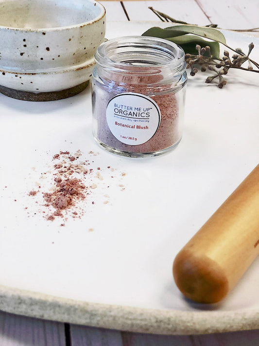 Organic Botanical Blush / Natural Blush / Titanium Dioxide FREE / Chemical Free / Butter Me Up Organics - Glam Gurls