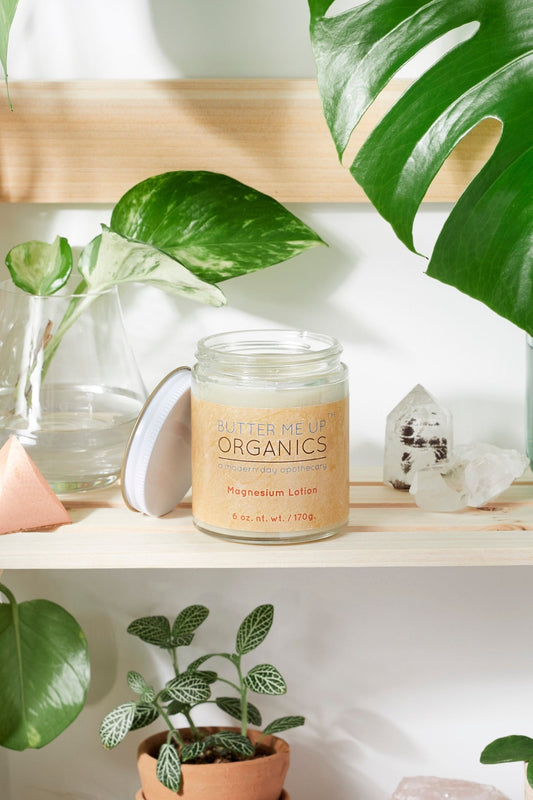Organic Magnesium Lotion / Magnesium / Magnesium Cream / Magnesium Butter / Magnesium Body Butter / Magnesium Chloride / Magnesium Rub Balm - Glam Gurls