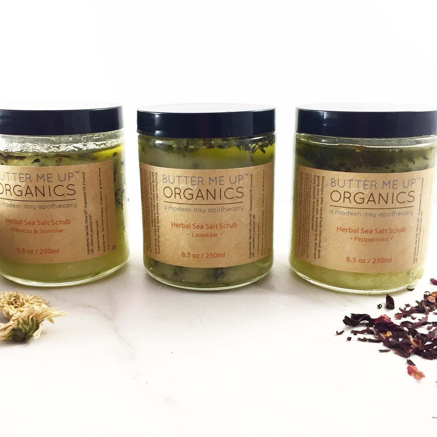 Organic Sea Salt Herbal Scrub Spa Pamper Treat - Glam Gurls