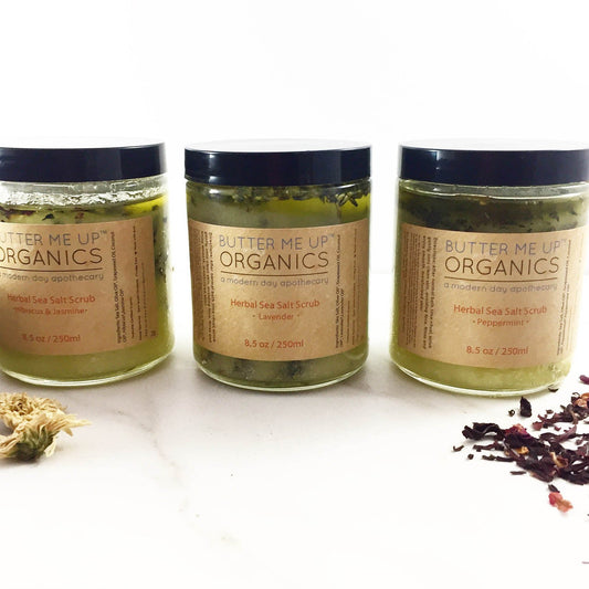 Organic Sea Salt Herbal Scrub Spa Pamper Treat - Glam Gurls