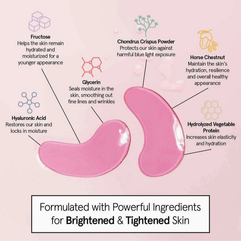 Pink Moisturizing Under Eye Masks - Glam Gurls