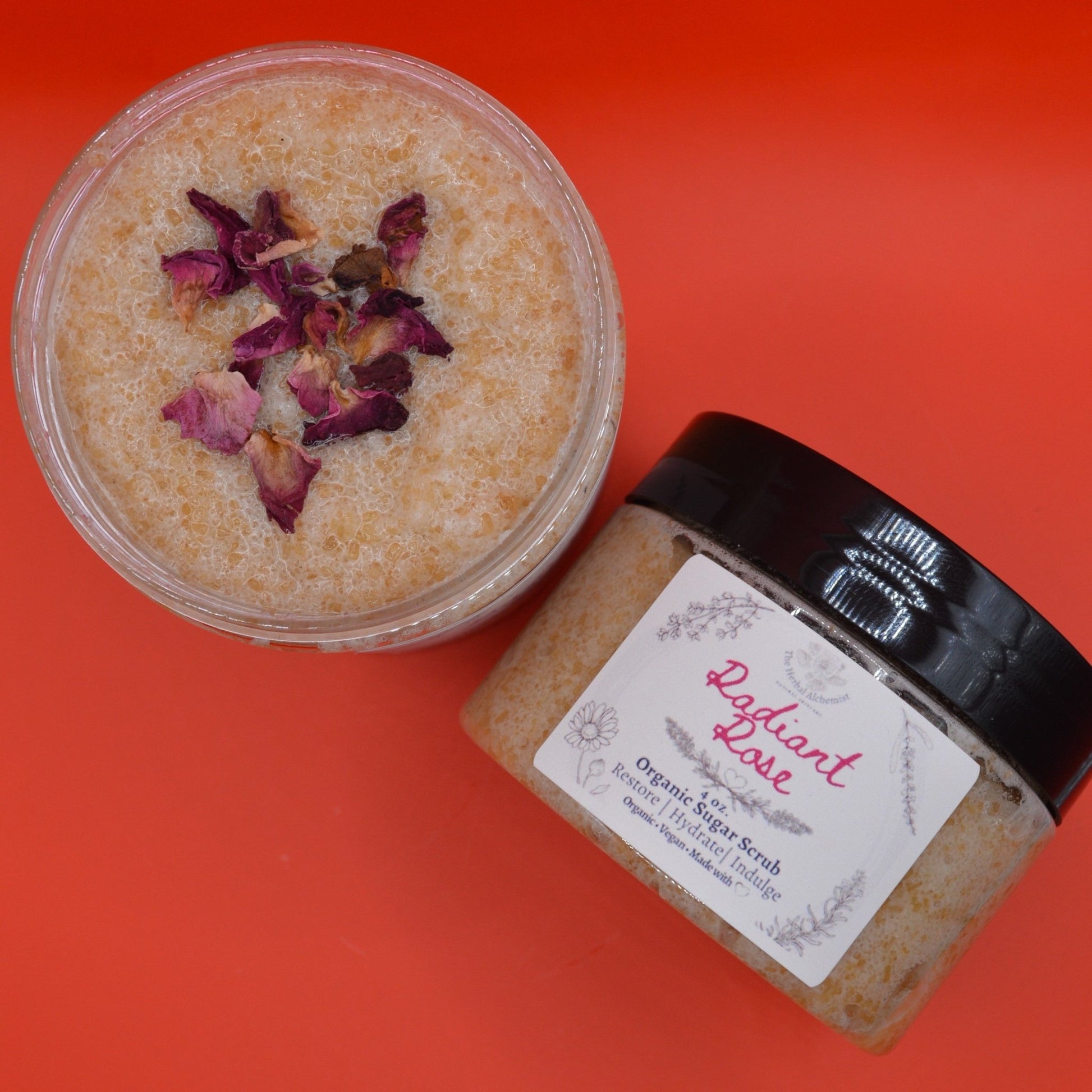 Radiant Rose Organic Sugar Scrub - Glam Gurls