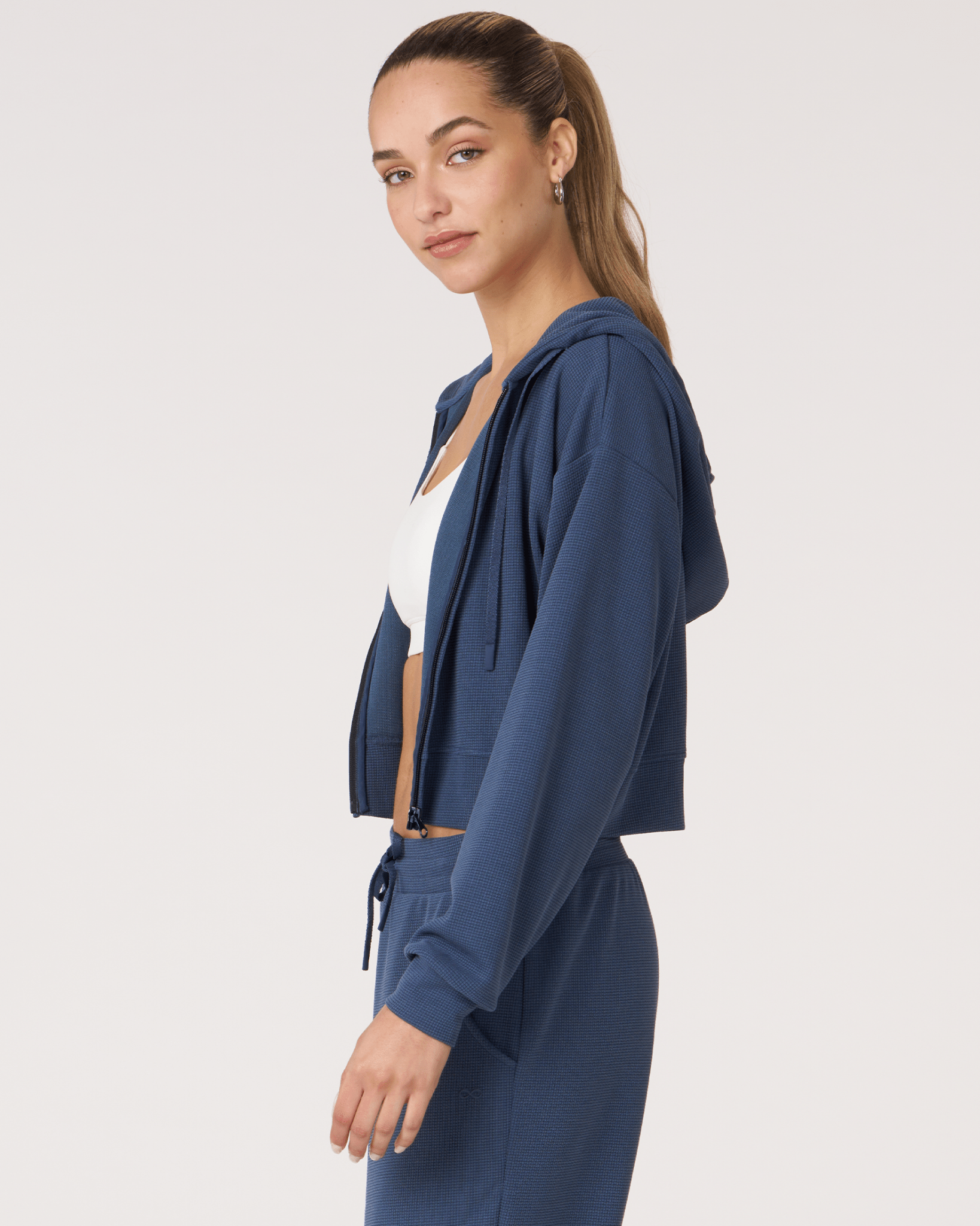 Retreat Waffle Zip Up Jacket - Glam Gurls