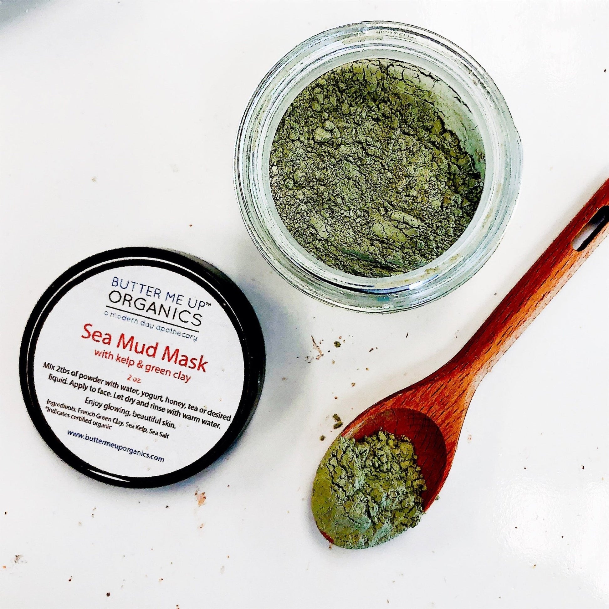Sea Mud Mask / French Green Clay Kaolin Clay - Glam Gurls