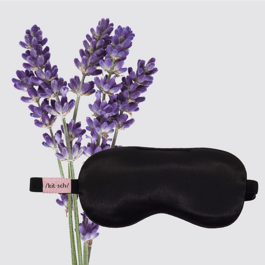 The Lavender Weighted Satin Eye Mask - Glam Gurls