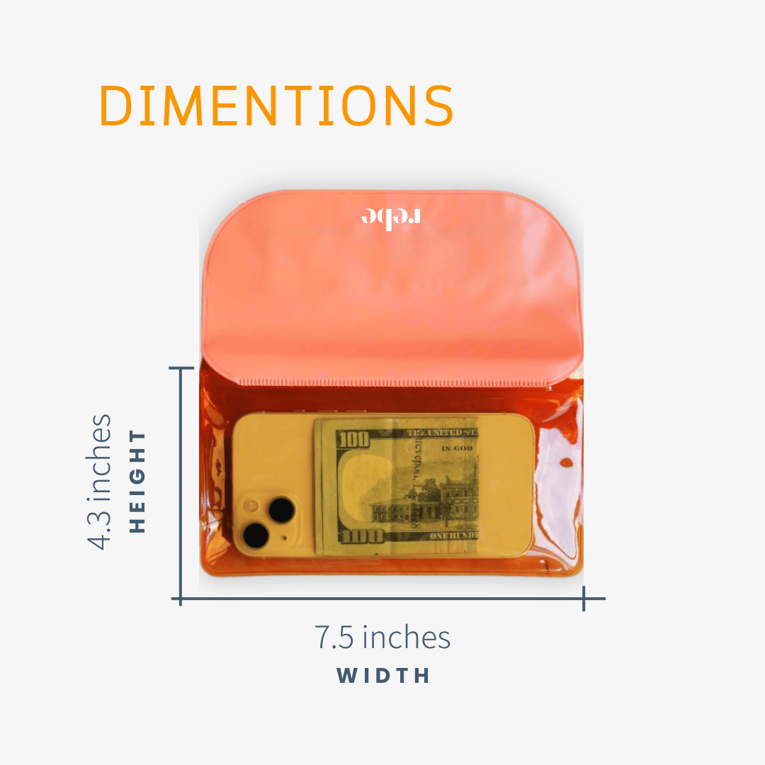 Waterproof Phone Dry Bag Pouch, for Swimming, Diving, Kayaking, Snorkeling, Festivals| Keep Phone Safe from Water & Sand | Summer Essential - Glam Gurls