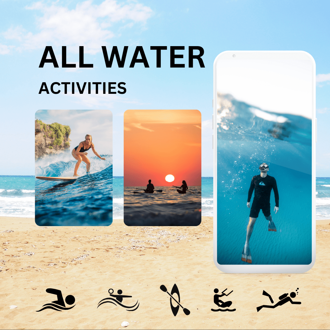 Waterproof Phone Dry Bag Pouch, for Swimming, Diving, Kayaking, Snorkeling, Festivals| Keep Phone Safe from Water & Sand | Summer Essential - Glam Gurls