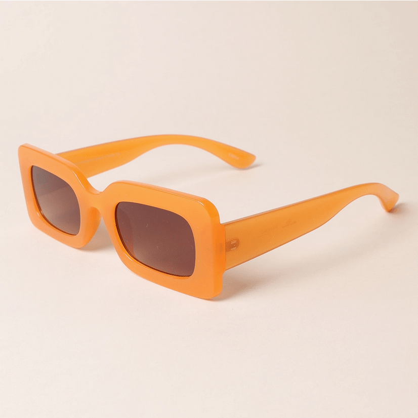 Women's Bold Rectangular Shape Sunglasses - Glam Gurls