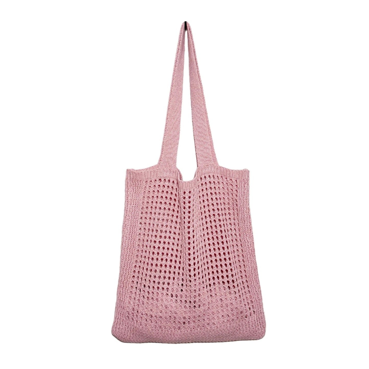 Women's Knitted Shoulder Bag Crochet Tote Shopper Handbag Beach Pouch - Glam Gurls